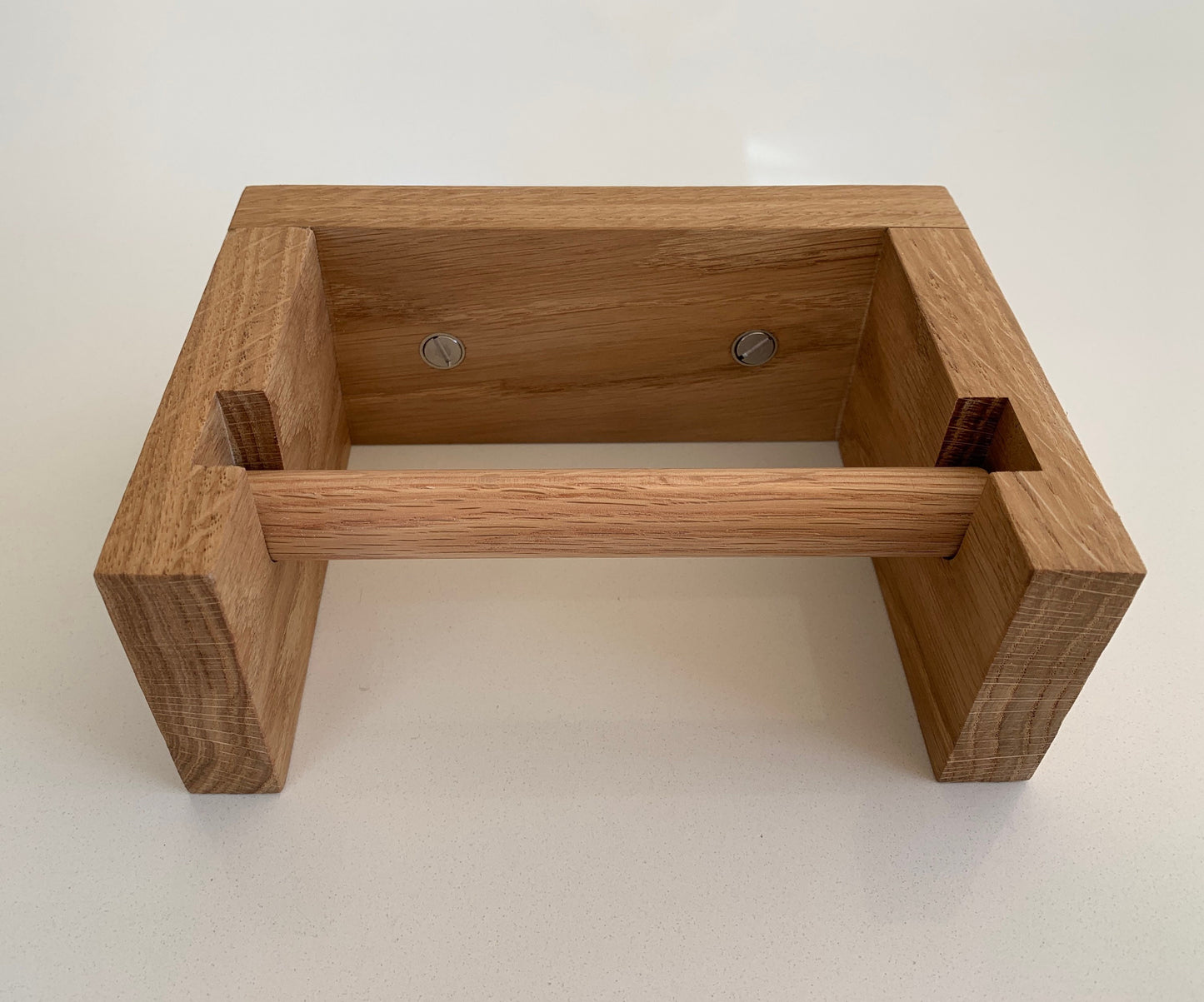 Solid Oak Loo Roll Holder