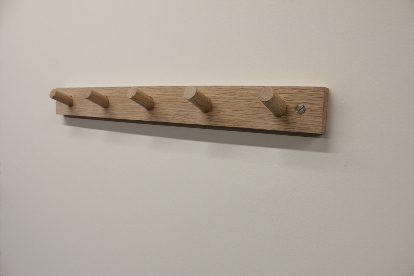 Custom Oak coat peg rail - Short chunky peg